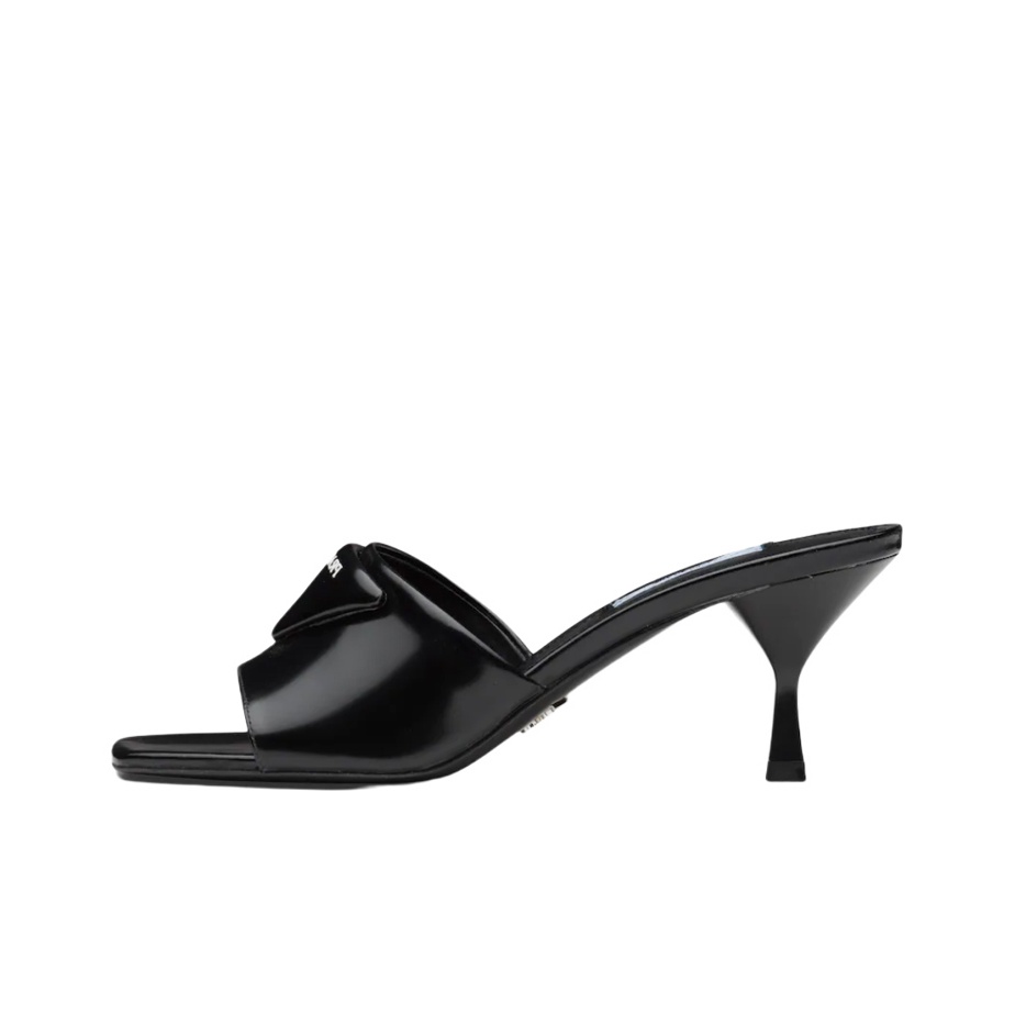 PRADA Slide Slippers Women's Black Original Shoe Box PRADA Slide Slippers Women's Black Original Shoe Box