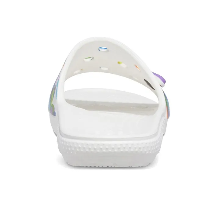 Crocs Classic Bubble Block Slides 'White Multi'-5
