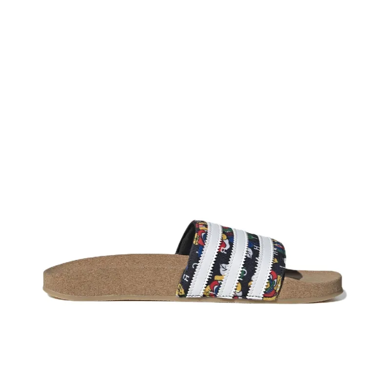 Adidas Rich Mnisi Adilette 'Core Black /Cloud White/Supplier Colour' Slides Women's-1