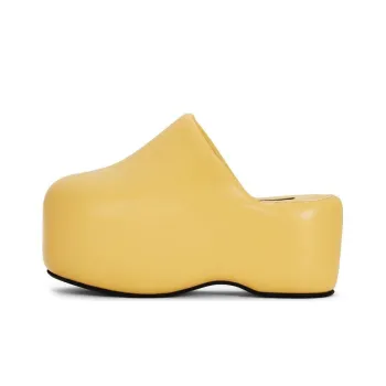 SIMON MILLER Wrap-toe Slippers Women's Orange Yellow