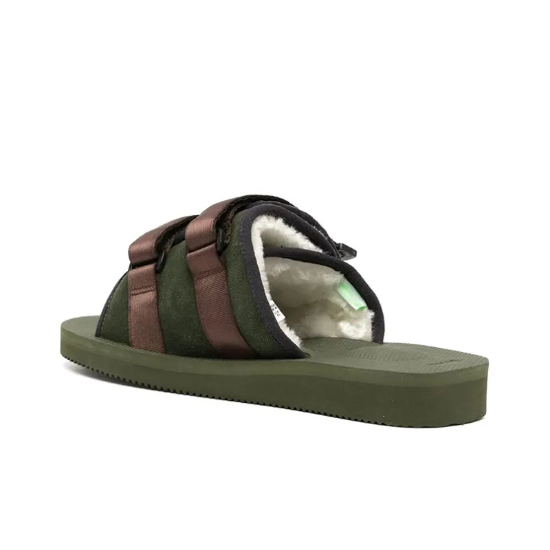 Suicoke Slide Slippers Men Green-3