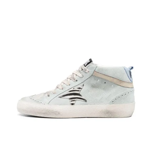 Golden Goose Mid Star Mid-Top Skateboard Shoes Women's White