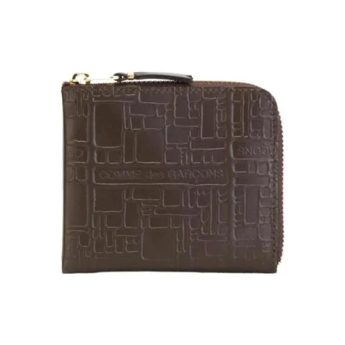CDG Cow Leather Wallet Men's Brown