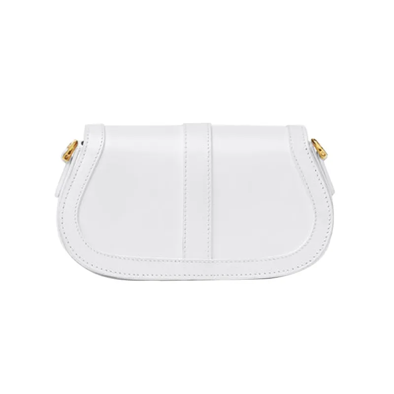 FANSIZHE Greca Goddess Cow Leather Crossbody Bag, Shoulder Bag Women's White-2