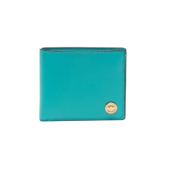 FANSIZHE VERSACE Leather Wallet Men's Blue Green
