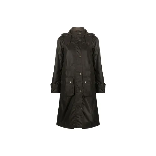 BARBOUR Coats Women's Olive Green