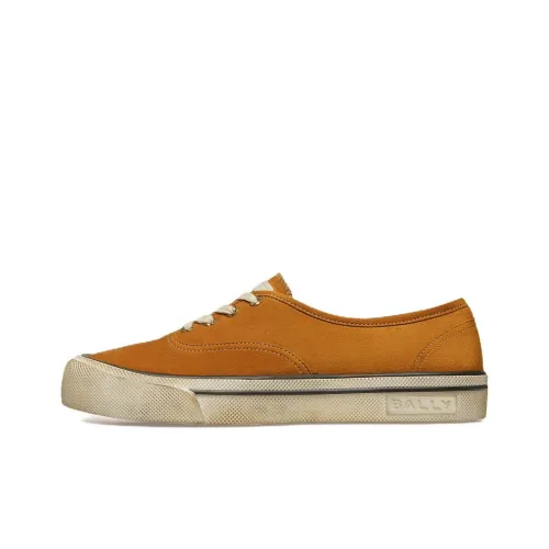 BALLY Santa Ana Skateboard Shoes Men Low-Top Desert Brown