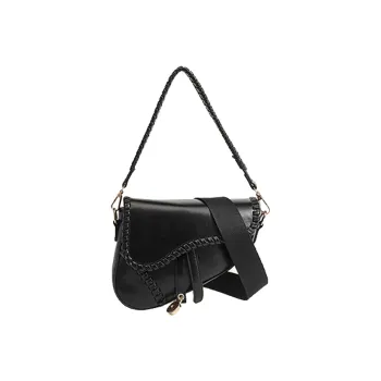 UNITE STAR PU High-Value Crossbody Bag Shoulder Bag Unisex Black