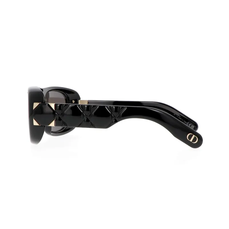 DIOR Acetate Square Sunglasses Unisex Black-2