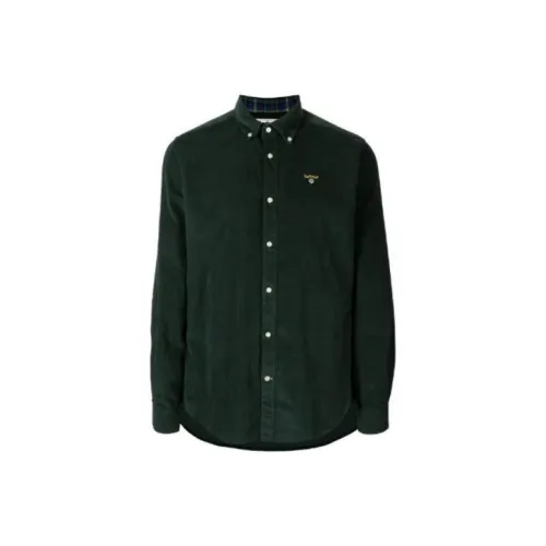 BARBOUR Shirts Men Forest Green