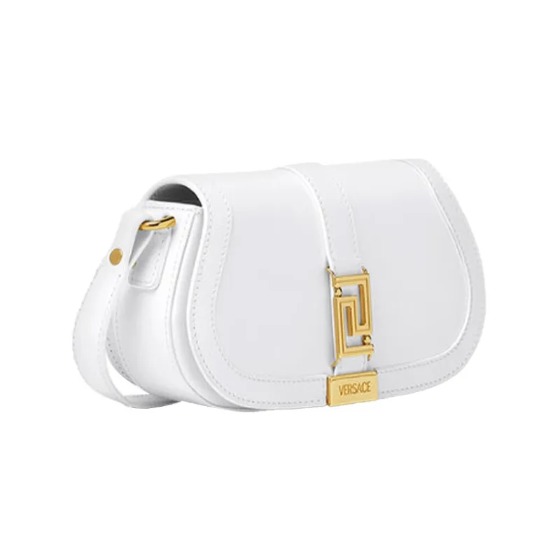 FANSIZHE Greca Goddess Cow Leather Crossbody Bag, Shoulder Bag Women's White-1