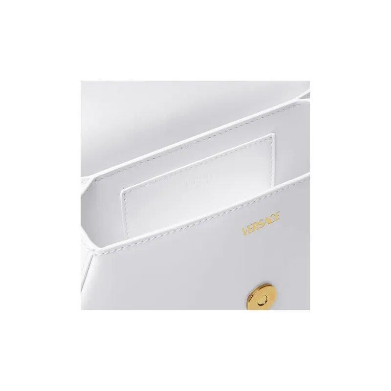 FANSIZHE Greca Goddess Cow Leather Crossbody Bag, Shoulder Bag Women's White-4
