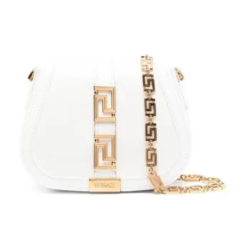 FANSIZHE Greca Goddess Calfskin Crossbody Bag Shoulder Bag Women's White