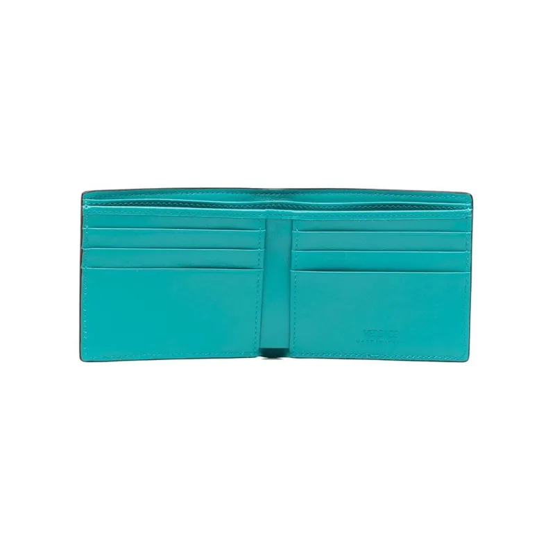 FANSIZHE VERSACE Leather Wallet Men's Blue Green-2