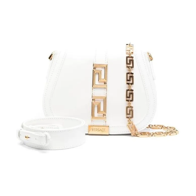 FANSIZHE Greca Goddess Calfskin Crossbody Bag Shoulder Bag Women's White-1