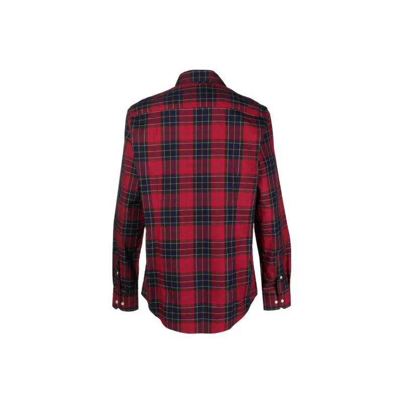 BARBOUR Checked Collared Long-Sleeve Shirt-1