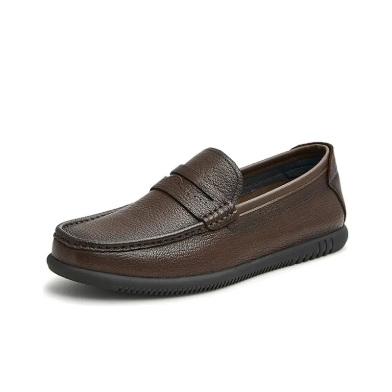 TATA Men's Casual Shoes Men Low Top Black/Brown-6