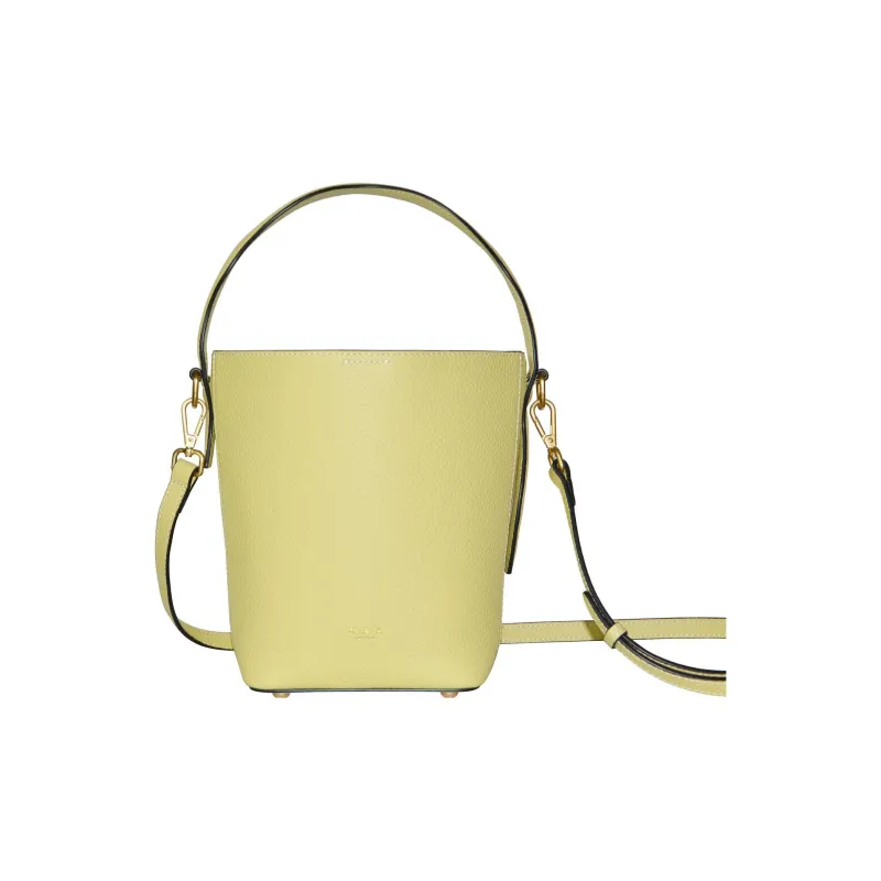 CAVANA Calfskin Shoulder Bag Crossbody Bag Handbag Women's Chick Yellow-0