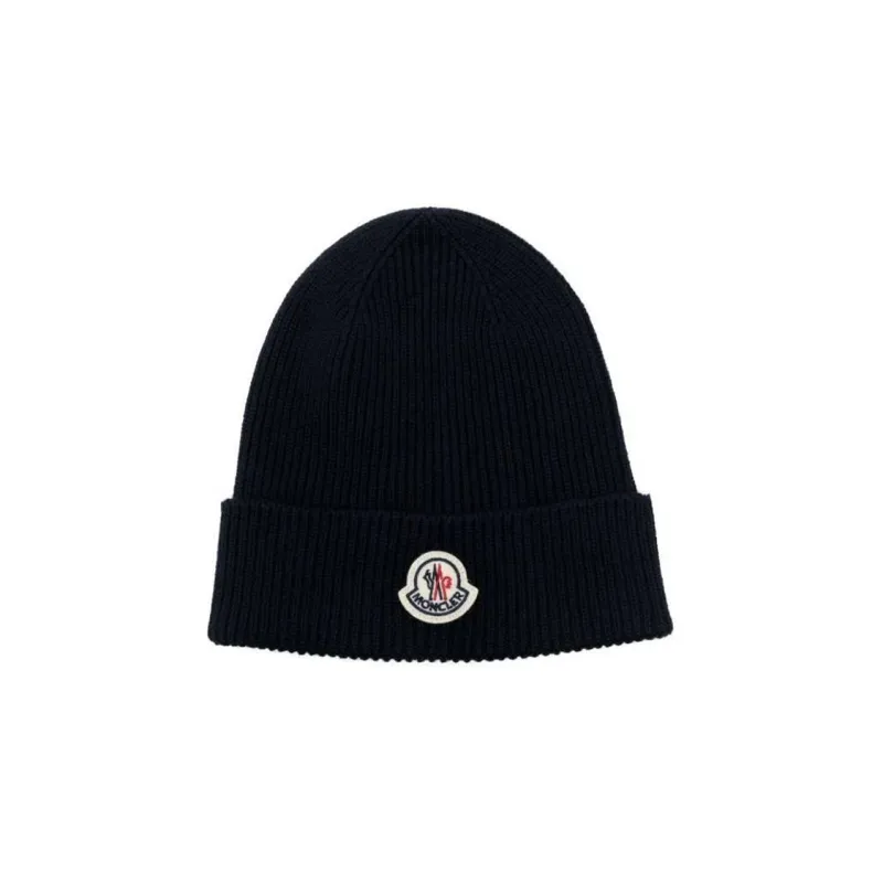 Moncler Logo Patch Beanie-0