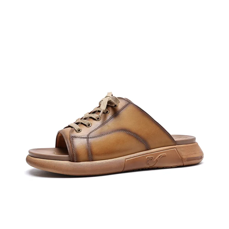 TRUMPPIPE Slide Slippers Men's Earth Yellow-1