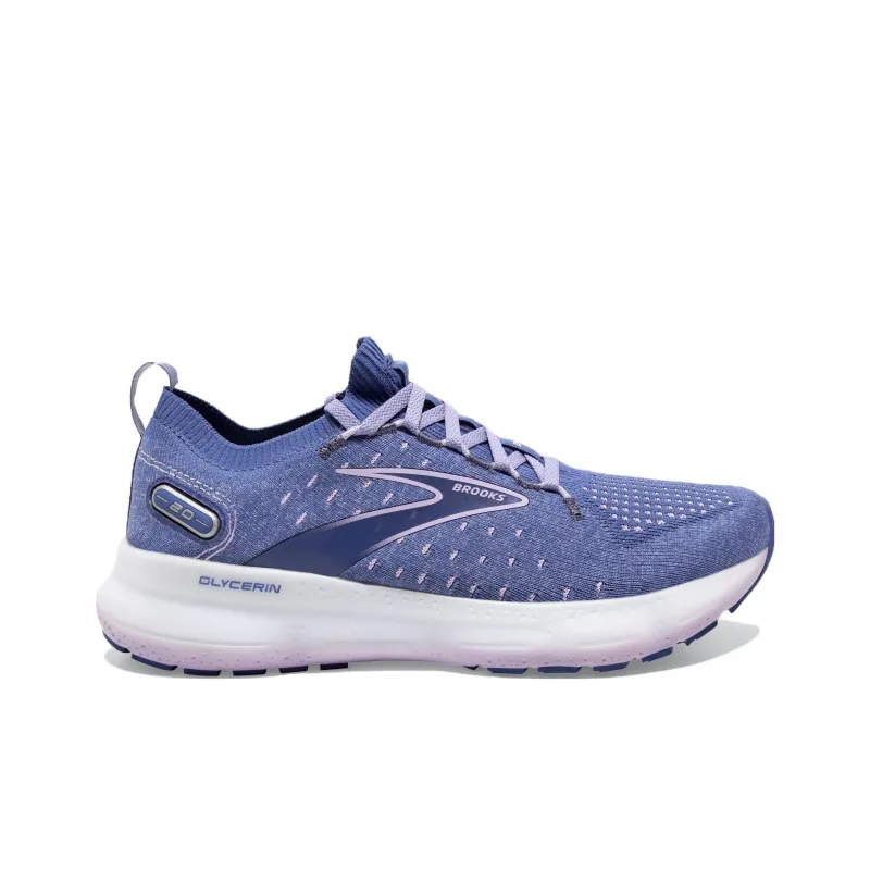 Brooks Women's Glycerin StealthFit 20 'Blue Pastel Lilac'-1