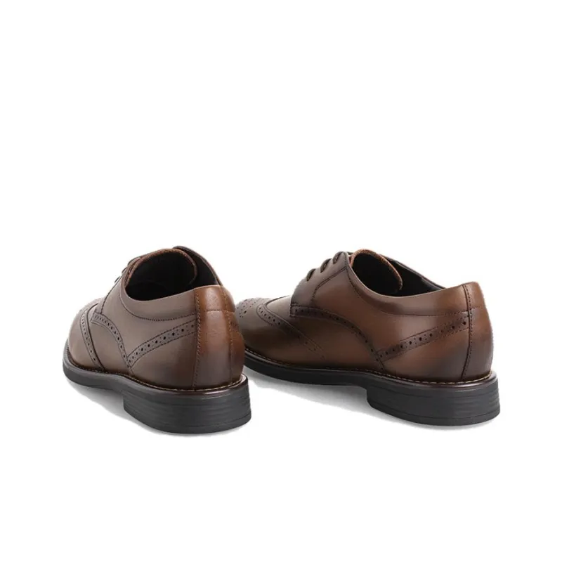 TATA Dress Shoes Men Low Top Black/Coffee-7