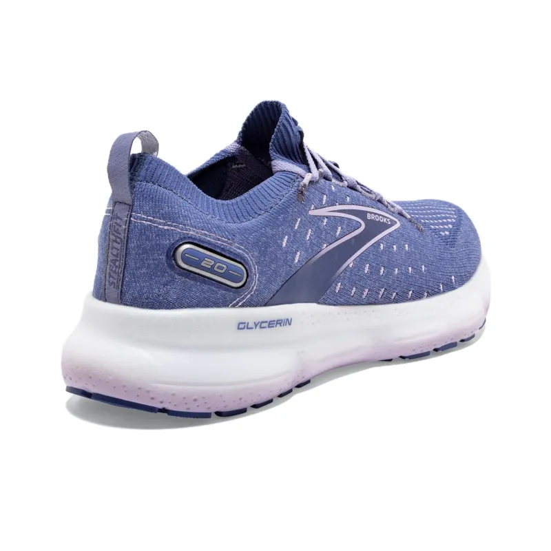 Brooks Women's Glycerin StealthFit 20 'Blue Pastel Lilac'-2