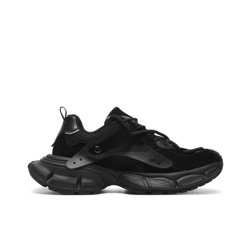 SNSK Crescent Moon Curved Knife 1.0 Cushioning Anti-Slip Wear-Resistant Breathability Low-Top Chunky Sneakers Unisex-9