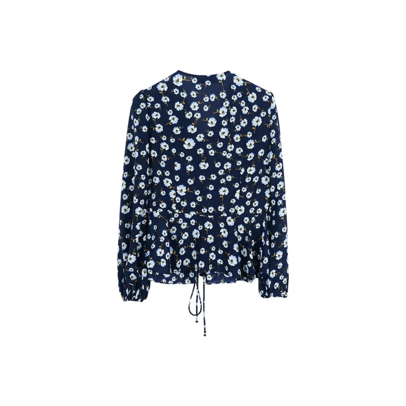 MISSSHINE Shirts Women's Navy Blue-1