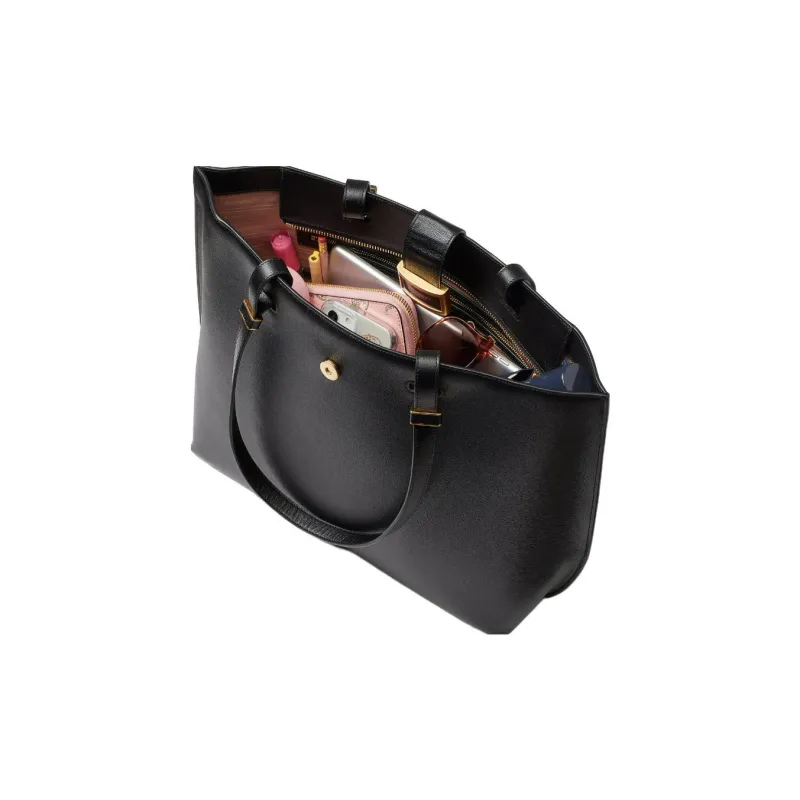 Kate Spade Leather Tote Bag Shopping Bag Handbag Shoulder Bag Women's Black-1