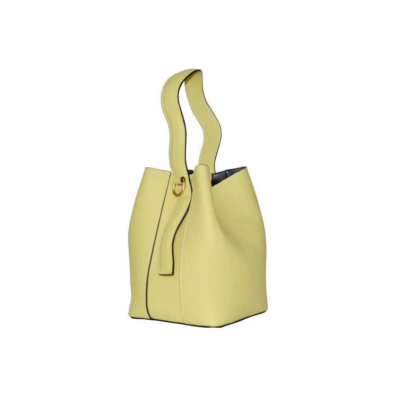 CAVANA Calfskin Shoulder Bag Crossbody Bag Handbag Women's Chick Yellow-2