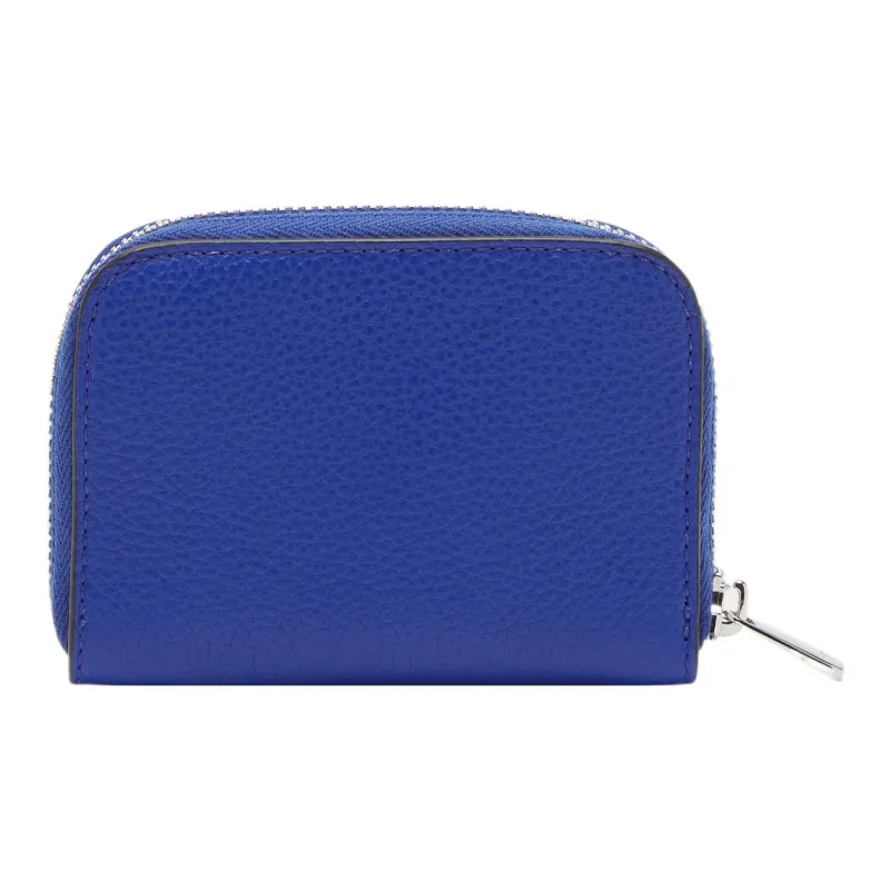 FERRAGAMO Cow Leather Card Holder Women's Blue-2