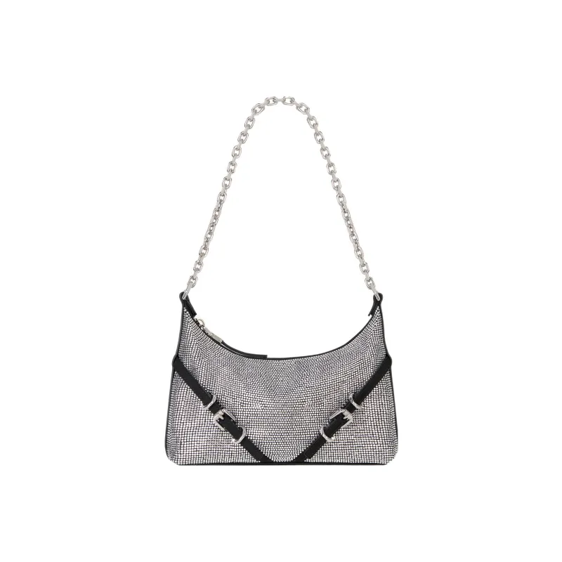 Givenchy Voyou Rhinestone Satin Handbag, Shoulder Bag Women's-0