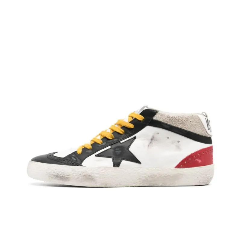 Golden Goose Mid-Star Leather Sneakers-0