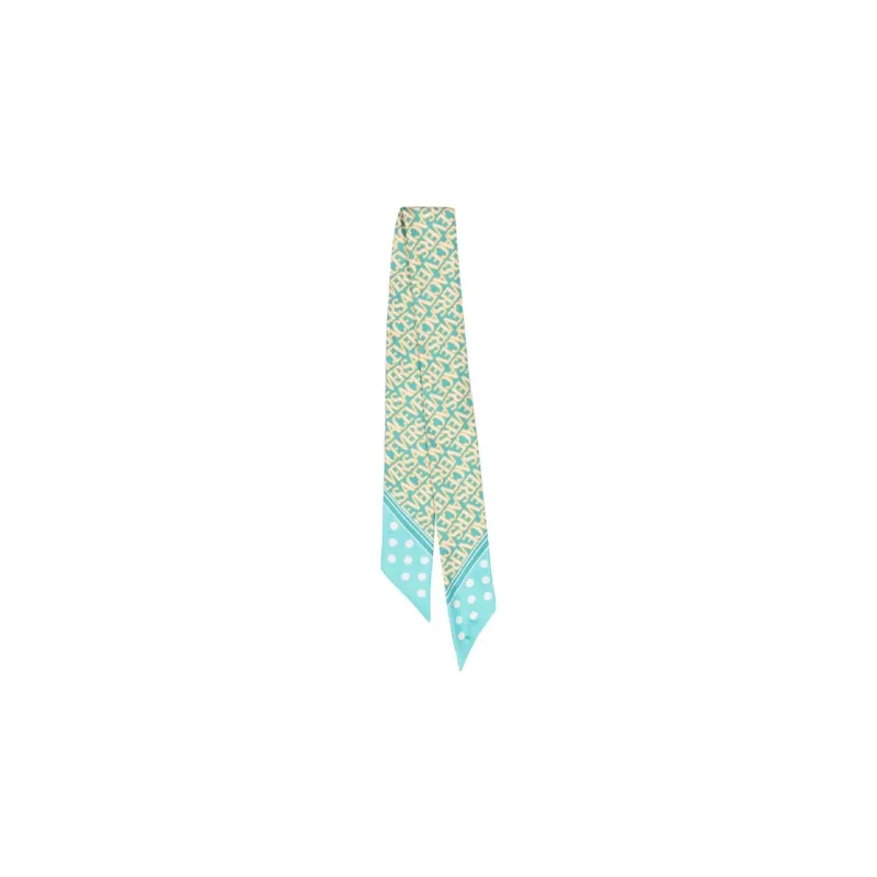 VERSACE Silk Scarves Women's Blue-0