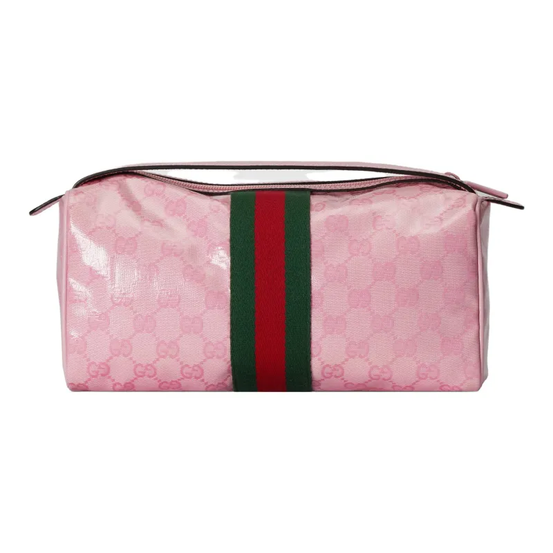 GUCCI Canvas Bag Clutch Storage Bag Women's Pink-2