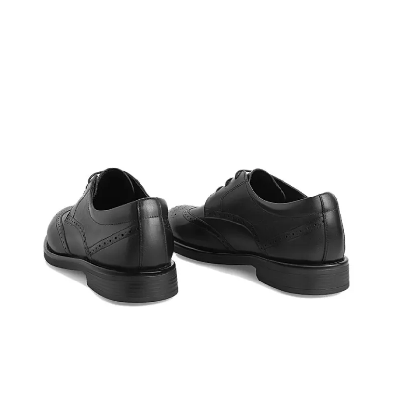 TATA Dress Shoes Men Low Top Black/Coffee-2