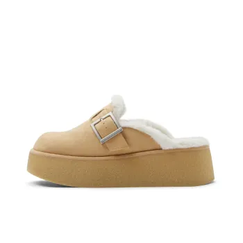 CHARLES&KEITH Wrap-toe Slippers Women's Camel
