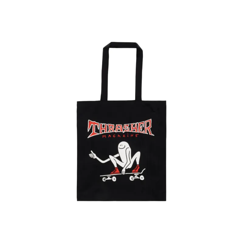 Thrasher Canvas Portable Canvas Bag Shoulder Bag Unisex Black-0
