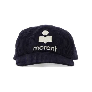 ISABEL MARANT Logo Embroidered Corduroy Baseball Cap