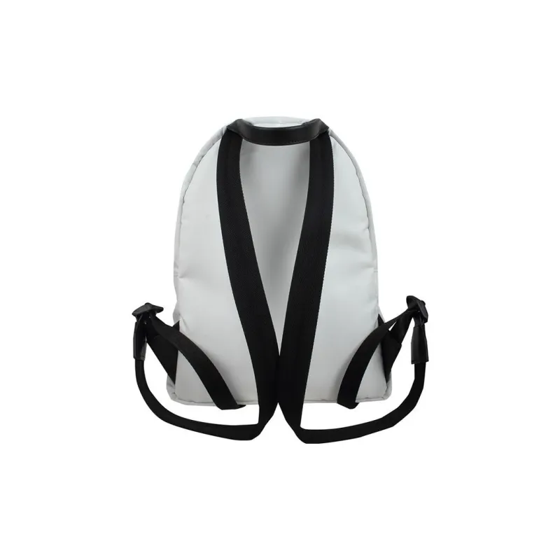 VERSACE Fabric Cow Leather Patchwork Backpack Unisex White-2