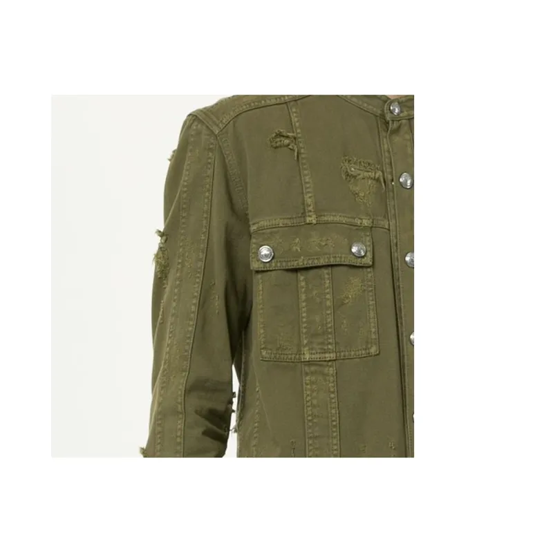 BALMAIN Shirts Men Green-2