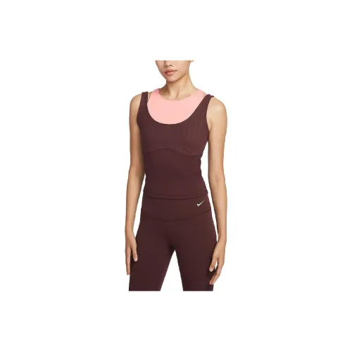 Nike Dri-Fit Sleeveless Sports Shirts Women's Earth Brown