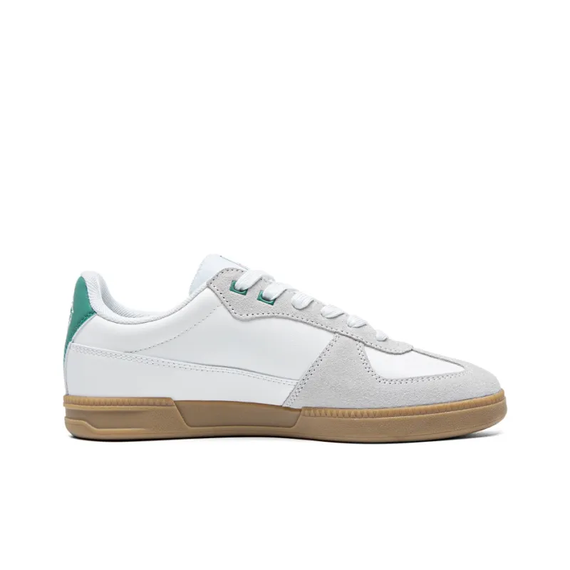 Kappa Low Top Skateboard Shoes Unisex White Gray Green-1