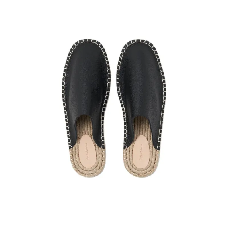 Hender Scheme Wrap-toe Slippers Men's Black-3