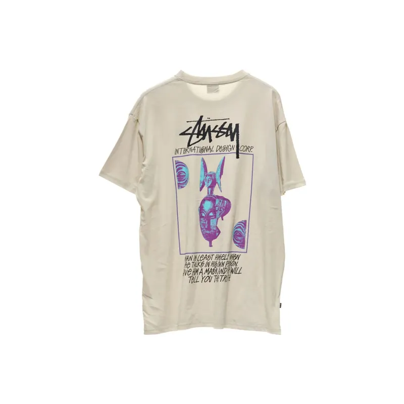 Stussy T Shirts Men Beige-1