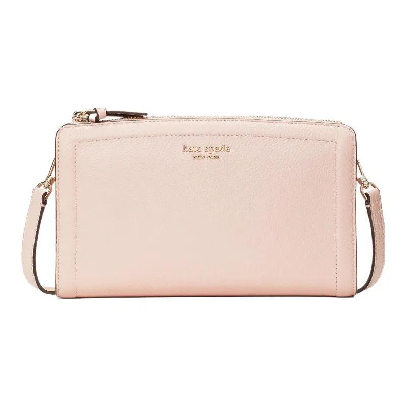Kate Spade Knott Litchi Grain Leather Envelope Bag Shoulder Bag Crossbody Bag Small Size Women's Mochi Pink-0