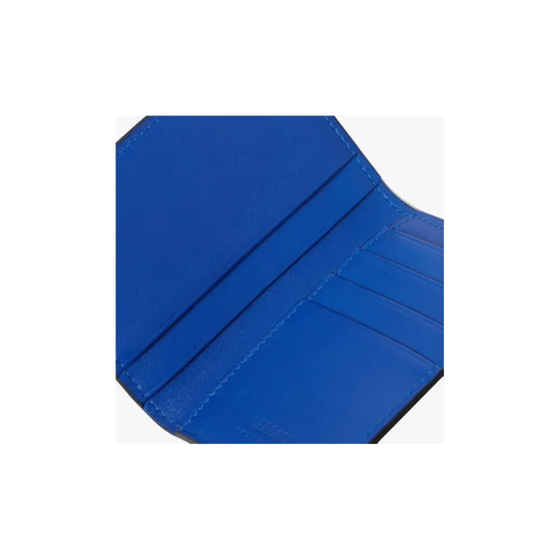 VERSACE Cow Leather Wallet Men's Royal Blue-2