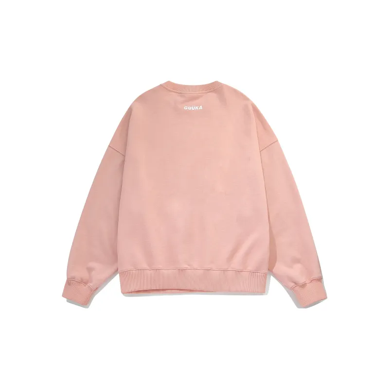 Guuka Sweatshirt Unisex Dark Pink-1