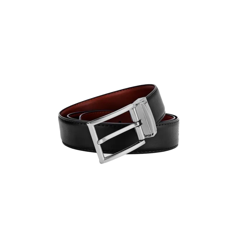 AAJF Genuine Leather Belt Rotating Pin Buckle Belt Belt Casual Versatile Double Sided Cow Leather Men's-4